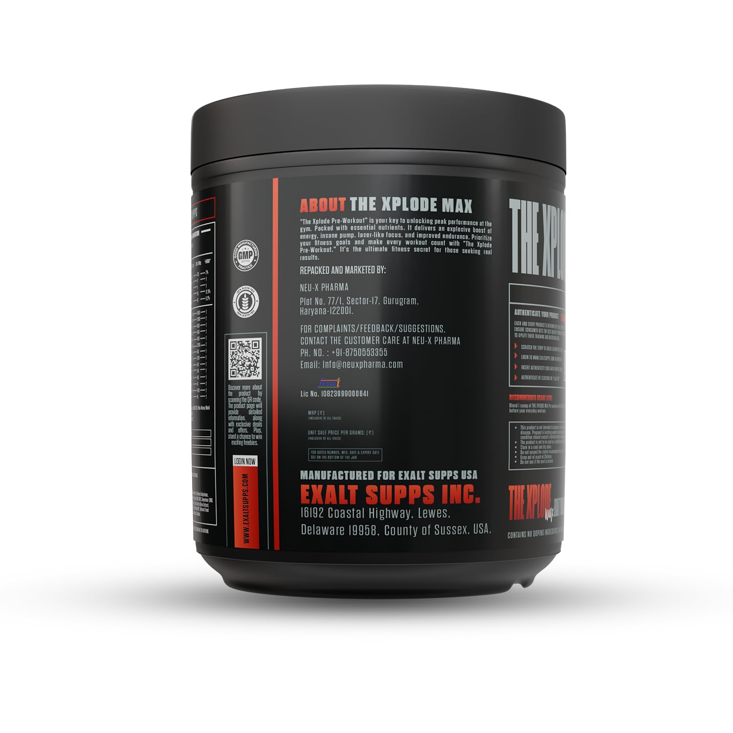 The Xplode Pre Workout Max | 375gm | 30 Servings | 300mg Caffeine | 4g Citrulline | 3000mg Beta Alanine | Hyper Pumps | Improved Endurance | Better Focus (Cotton Candy) — Amazon image 8