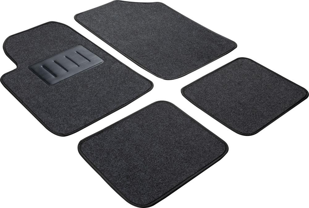 Universal Grey Carpet Car Mats 4 Piece Set