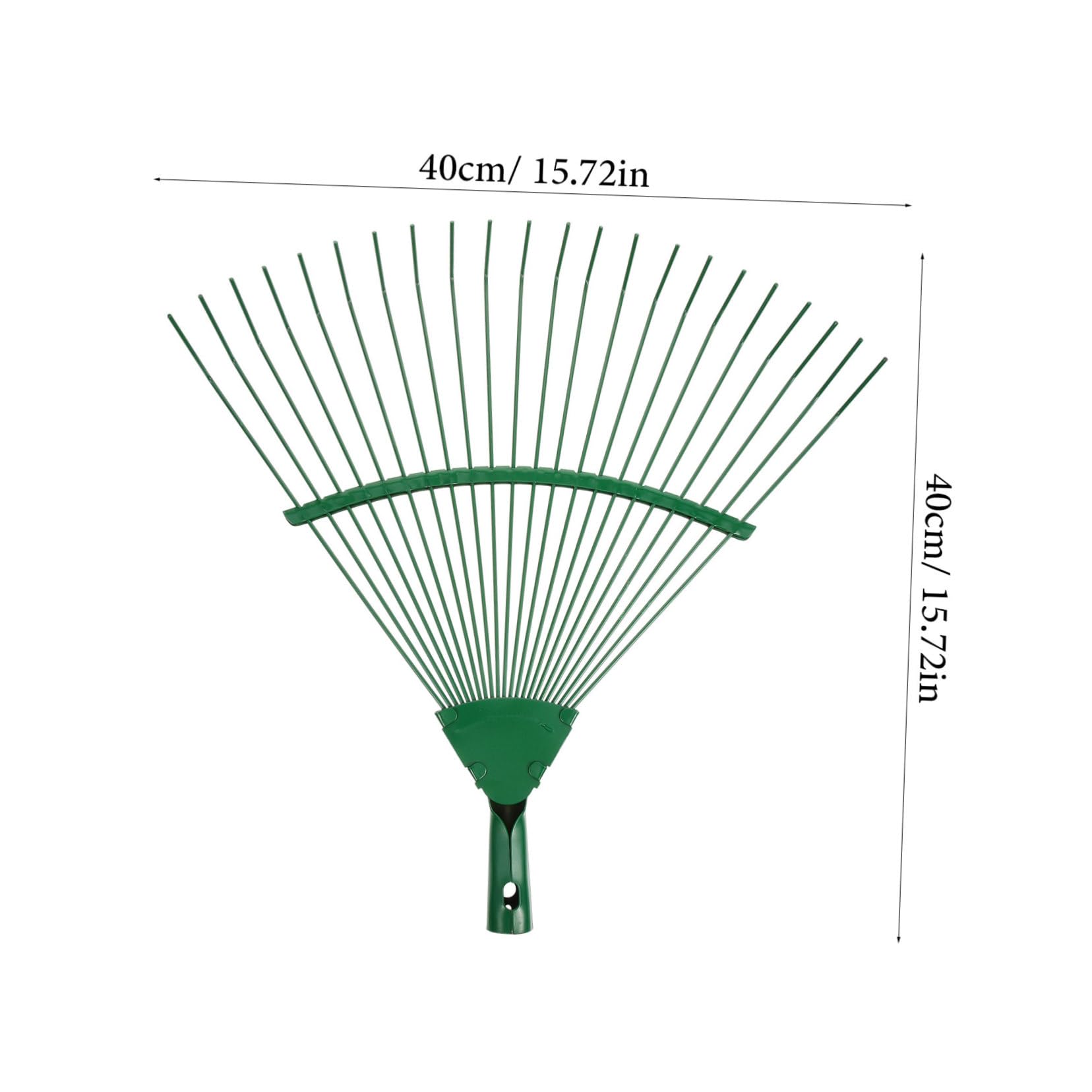 SOIMISS Metallrechen für Gartenarbeit Rechen für Rasenflächen Laubbesen Bodenlockerungsrechen Tragbarer Gartengerät mit Ergonomischem Griff Zufällige Farbe