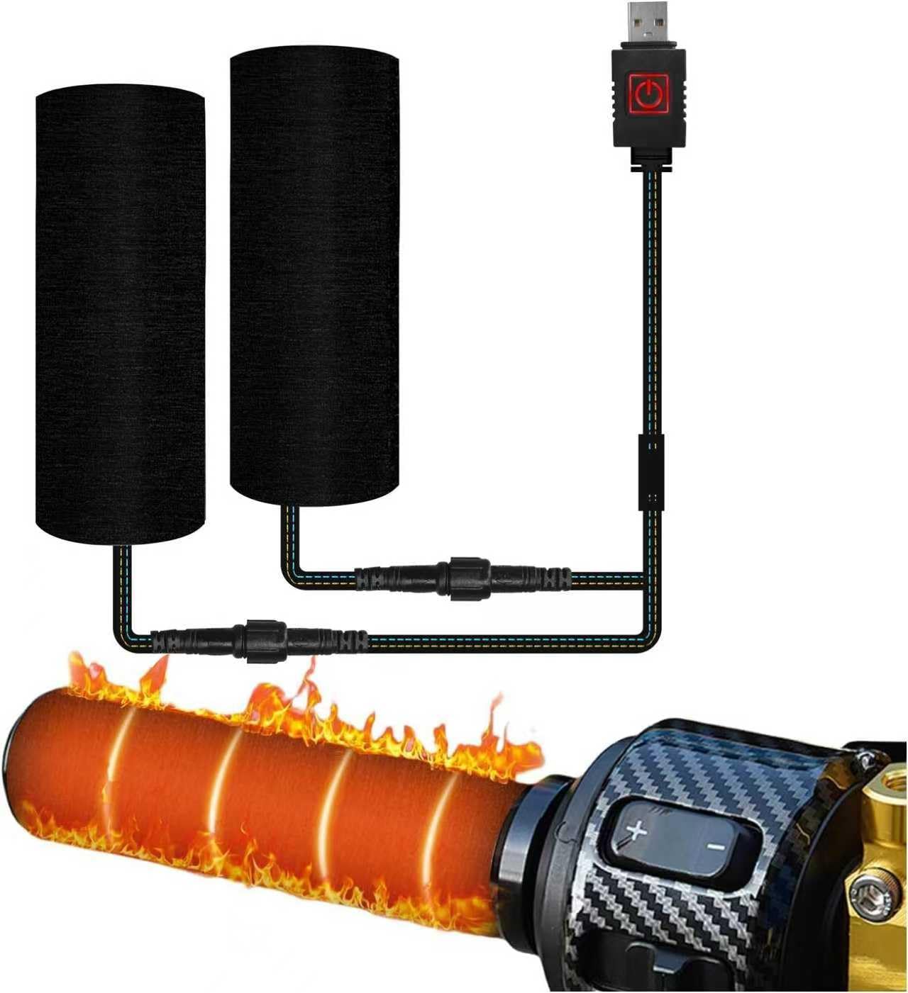 Amazon.co.jp: 【改良型·5+1段階温度調整】バイク グリップヒーター