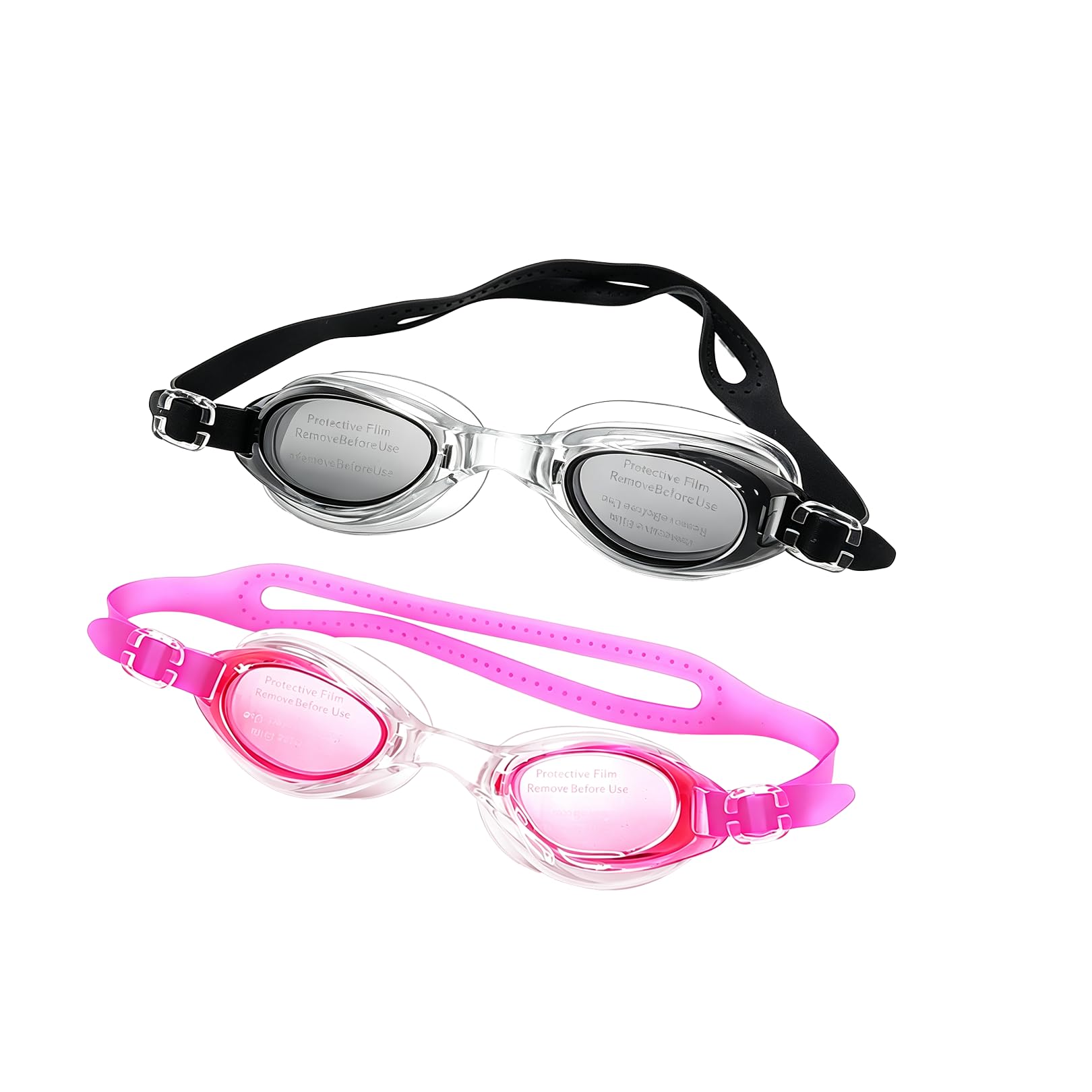 2Pcs Swimming Goggles,No Leaking Anti Fog Clear Goggles Swimming Unisex