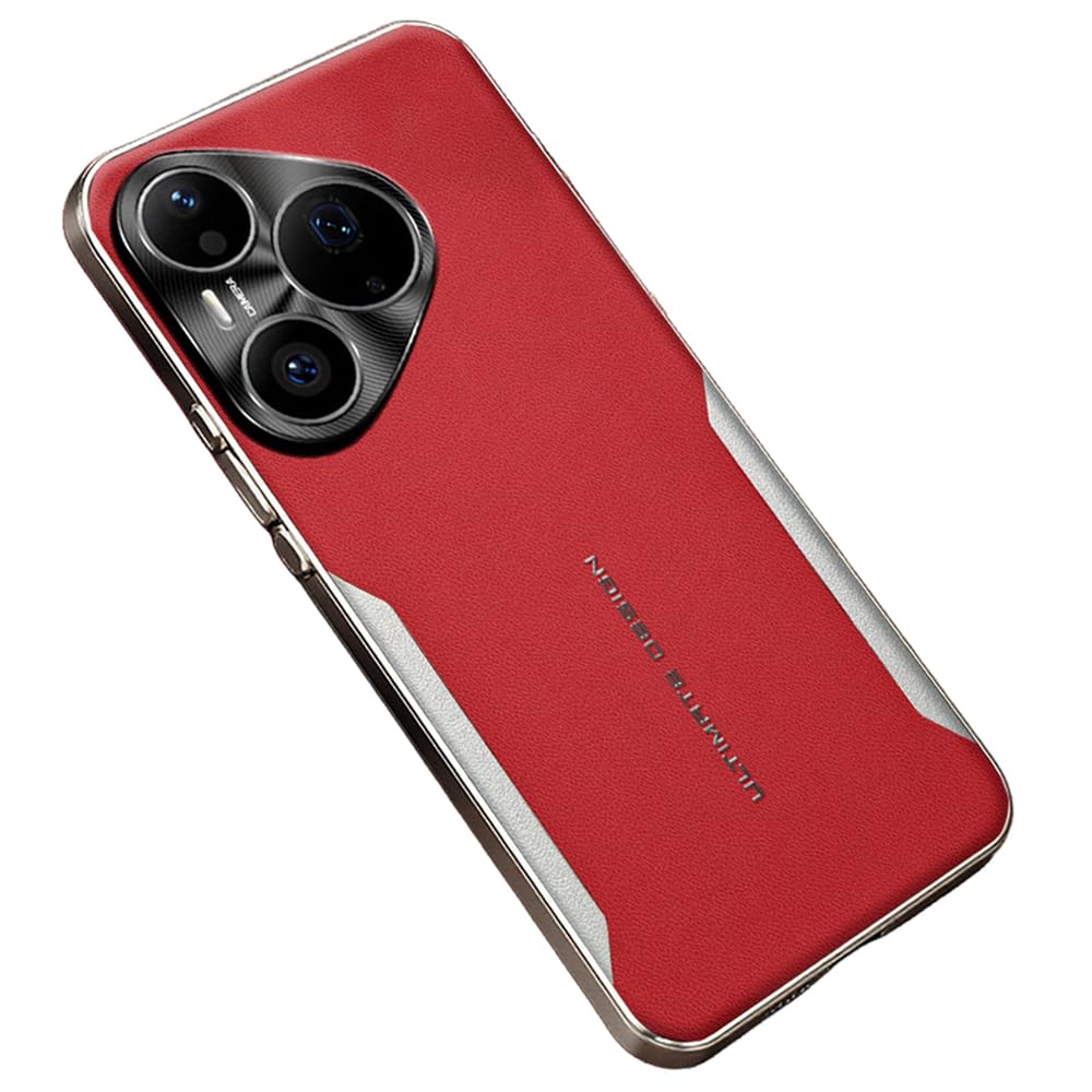 Coque mince Huawei Pura 90 Pro anti-rayures : étui ajusté rouge protection métal