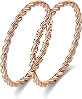 LIUJUN Pure Copper Tensor Ring - Handmade Twisted Energy Jewelry for Women & Men, Health Benefits Fashion Ring Sizes 5-10