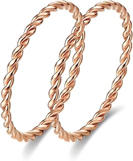 LIUJUN Pure Copper Tensor Ring - Handmade Twisted Energy Jewelry for Women & Men, Health Benefits Fashion Ring Sizes 5-10