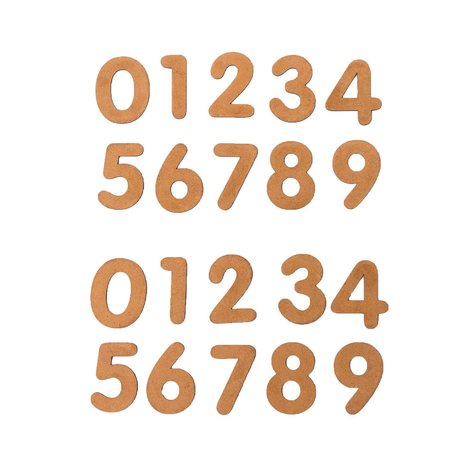 MDF Cutouts Numbers - Plain MDF Blanks Cutouts Numbers - Set of 20 Wooden Numbers for Painting Wooden Sheet Craft, Decoupage, Resin Art Work & Decoration-image-31
