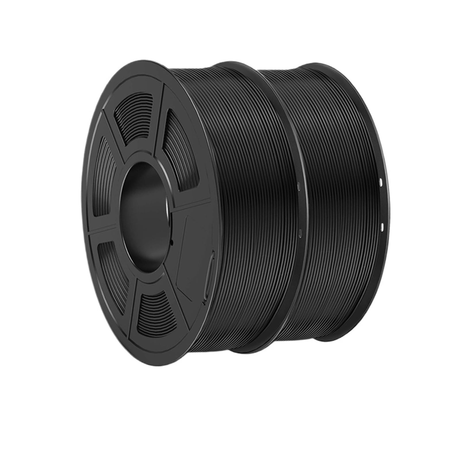 Filament do drukarki 3D 2 rolki PLA Meta 3D filament do drukarki 3D filamenty 2 kg 1,75 mm lepsza mobilność lepsza wytrzymałość ciepły kolor (kolor: PLA-Meta czarny 2 kg)