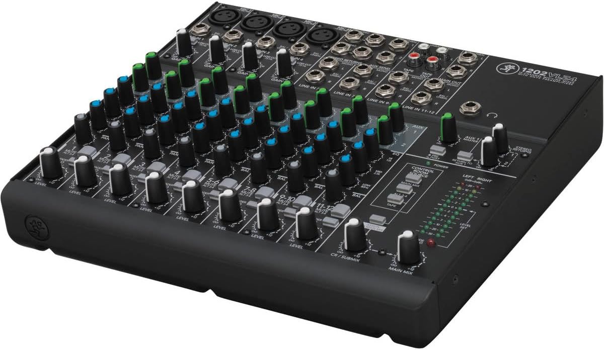 Mackie VLZ4 Series, 12-channel Mixer with Ultra-wide 60dB gain range and Onyx Mic Preamps (1202VLZ4)