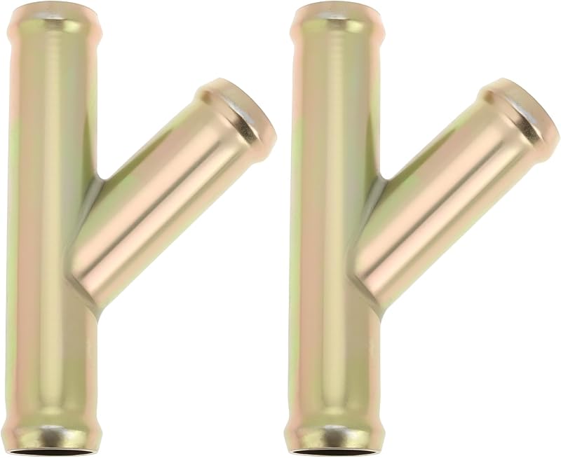 Conector Y para mangueira do aquecedor 3/4" 19 mm SING F LTD com adaptador zincado – 2 unidades