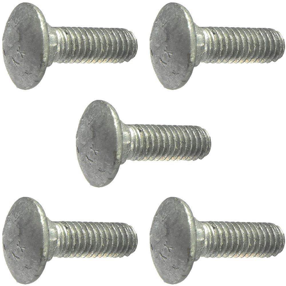 1/2-13 x 1-1/2 Carriage Bolts and Nuts Hot Dip Galvanized Quantity 25