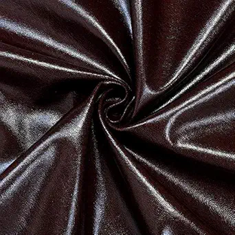 SOF Upholstery Rexine Fabric/Artificial Leather Sheet - 140 cms for Sofa Chair Bed Car etc Width -54 inch, PU Mix, Glossy Finish - 1 Meter (Dark Coffee)