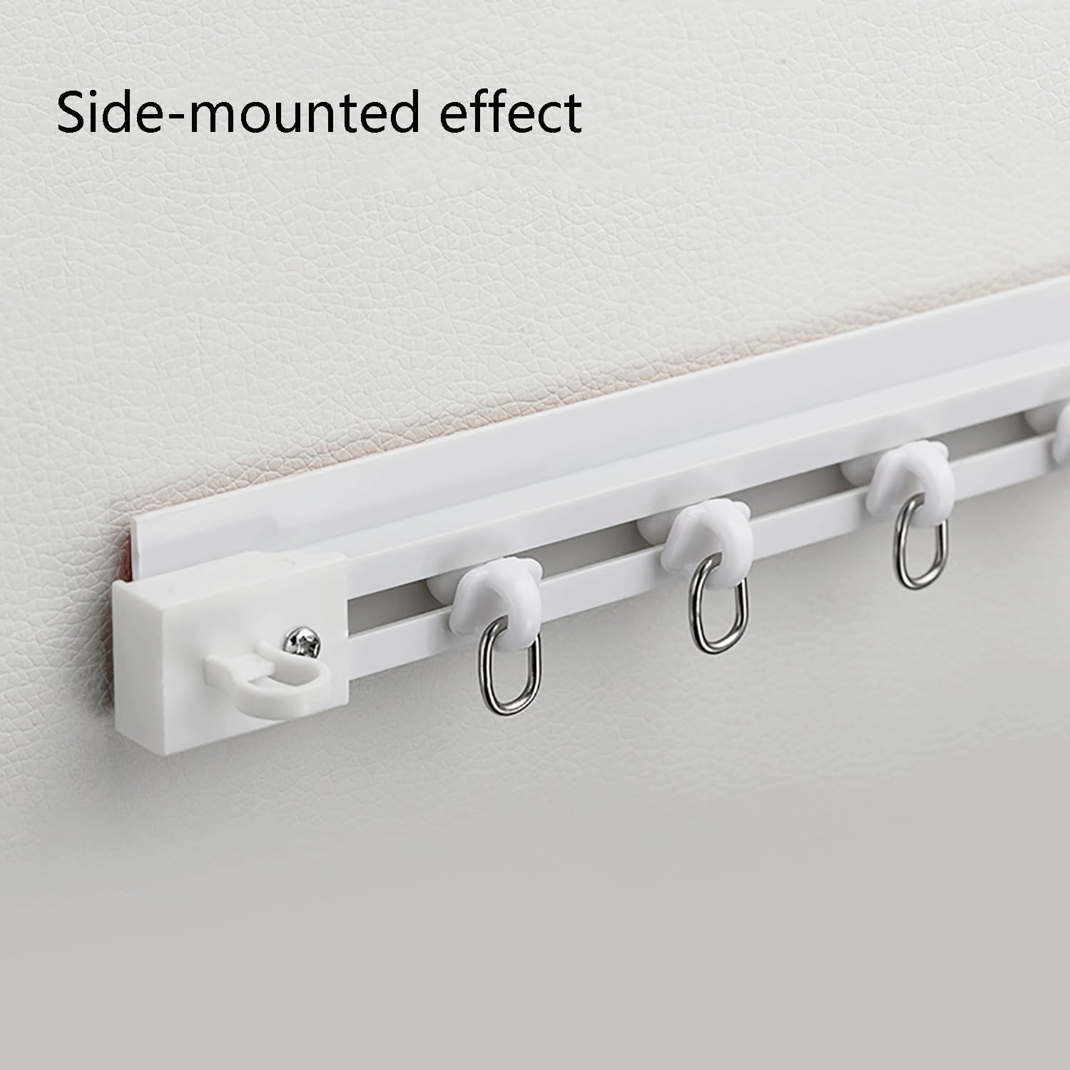 Tringle sans perçage – Rail autocollant pour plafond ou mur, séparateur de pièce sans Dama pour salon, chambre à coucher, douche – 2,2 m (2,2 m) facile à installer, polyvalent et élégant