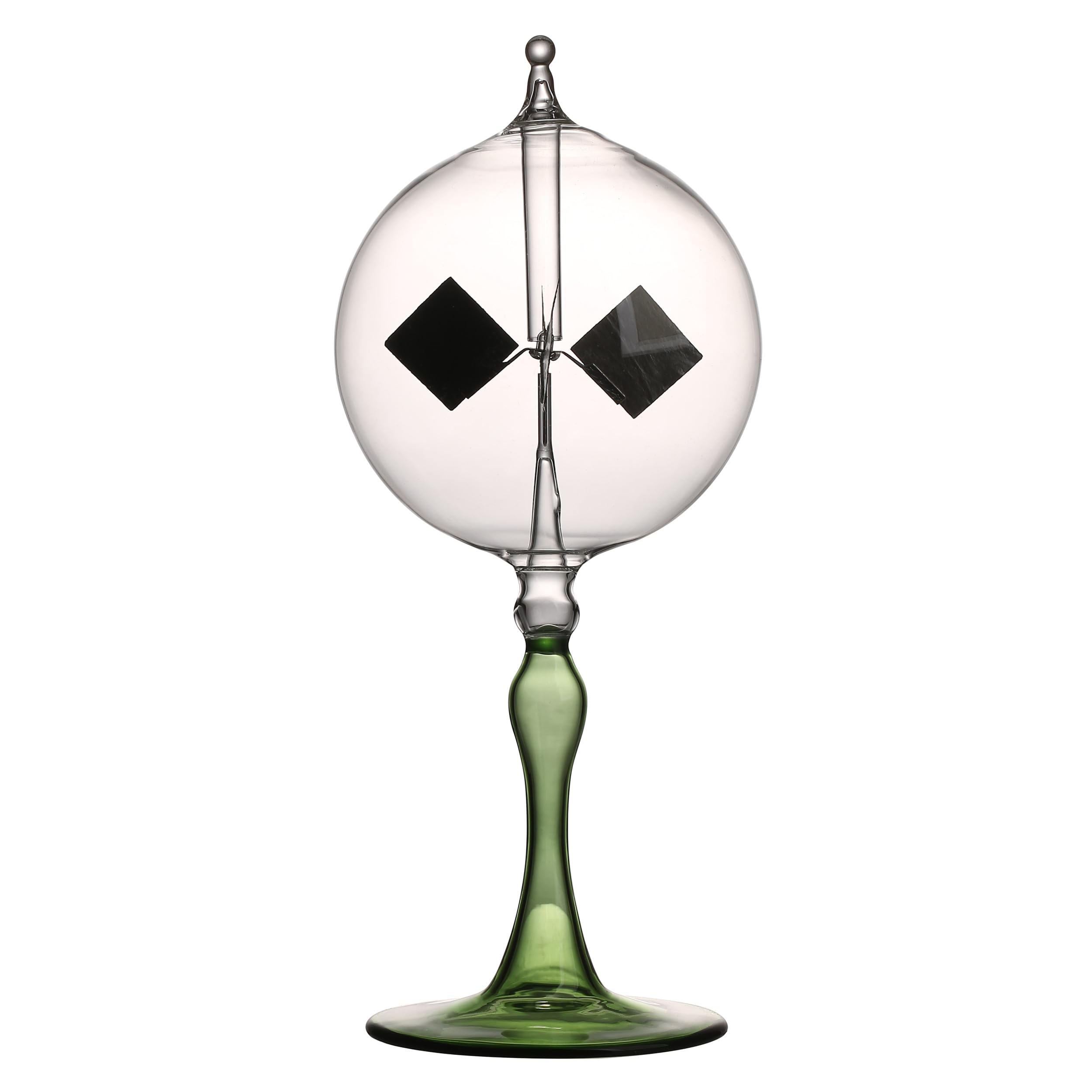 Large Solar Power Crookes Radiometer Gift Home Desk Decoration (Green)