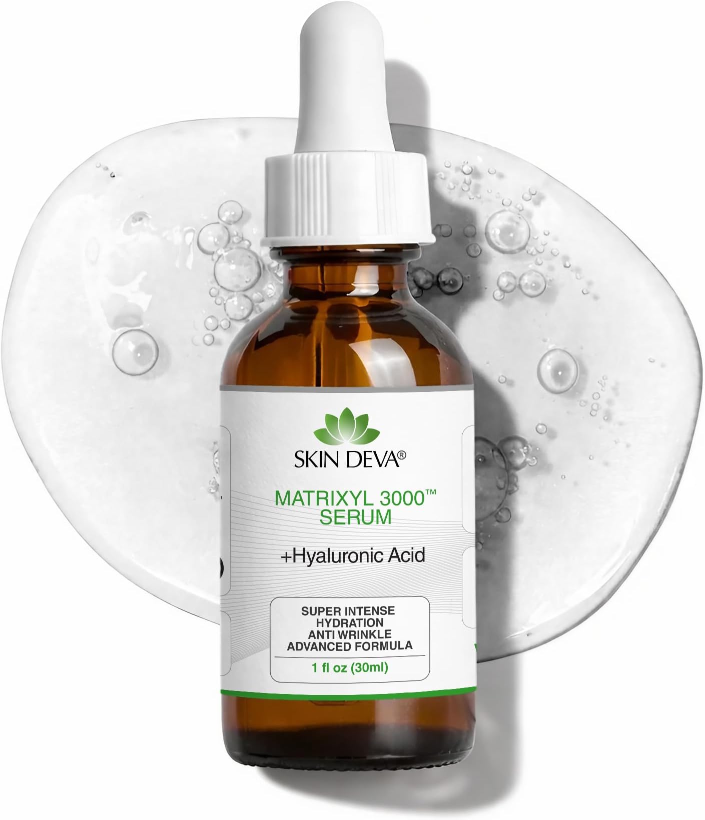 1 fl oz Matrixyl 3000 with Hyaluronic Acid Serum Peptides Serum For Face Hydration with Hyaluronic Acid Stimulates Collagen Repair Mechanisms Lightweight Anti Aging Moisturizer