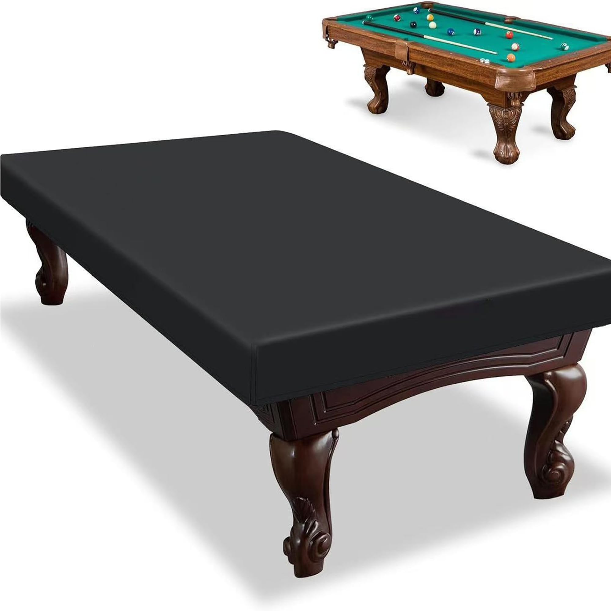 Gxdamxz Pool Table Cover, Waterproof Billiard Table Cover, Durable Protective Snooker Table Overlay for Indoor and Outdoor Use