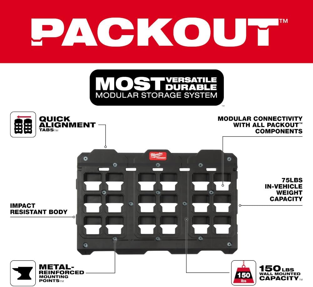 Milwaukee Plate WALL Large PACKOUT 48-22-8487
