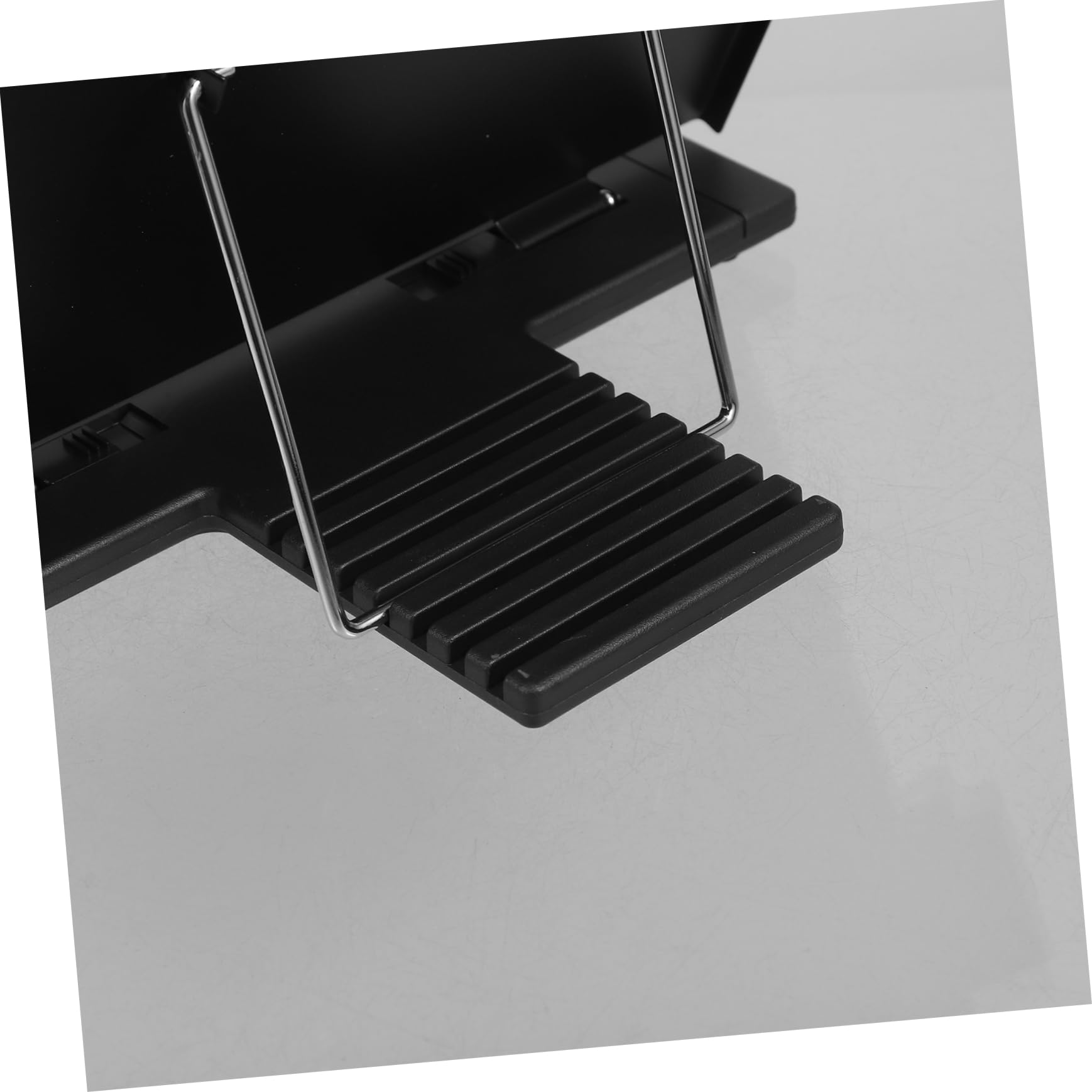Portadocumenti da Tavolo Regolabile in Abs e Ferro Supporto Pieghevole e Righello, Porta Documenti Portatile per Casa e Ufficio