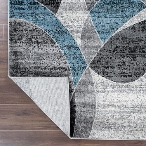 Tapete Rugshop Azul 300x238 cm Abstracto miniatura 4
