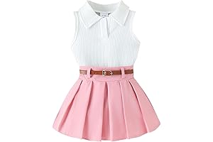 Charming Toddler Essentials - Ribbed Knit Top & Skirt Set