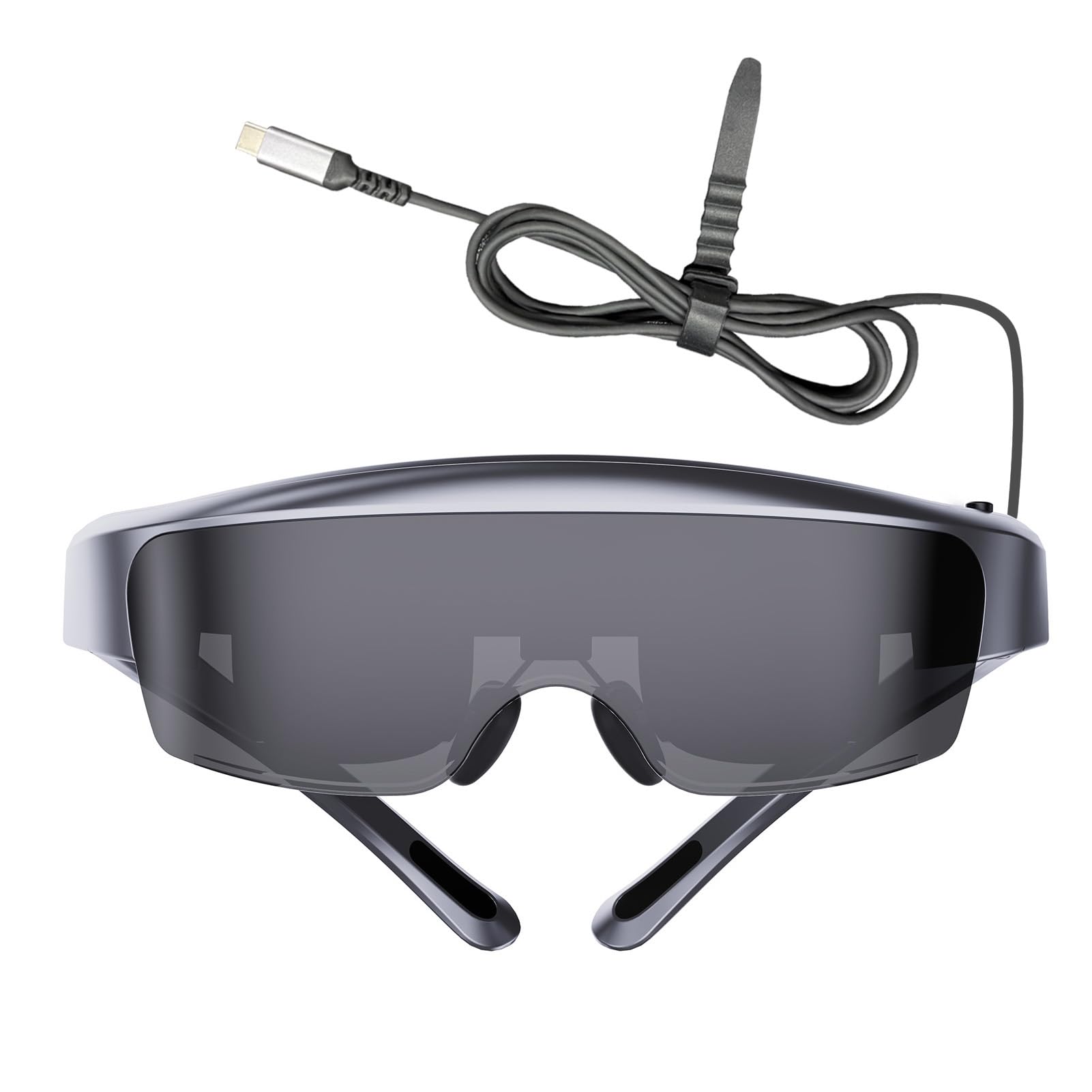 Occhiali Intelligenti con Schermo HD Virtuale da 400 Pollici e Regolazione della Miopia per Esperienza Cinematografica e Giochi, Cinema Portatile e Occhiali da Lavoro