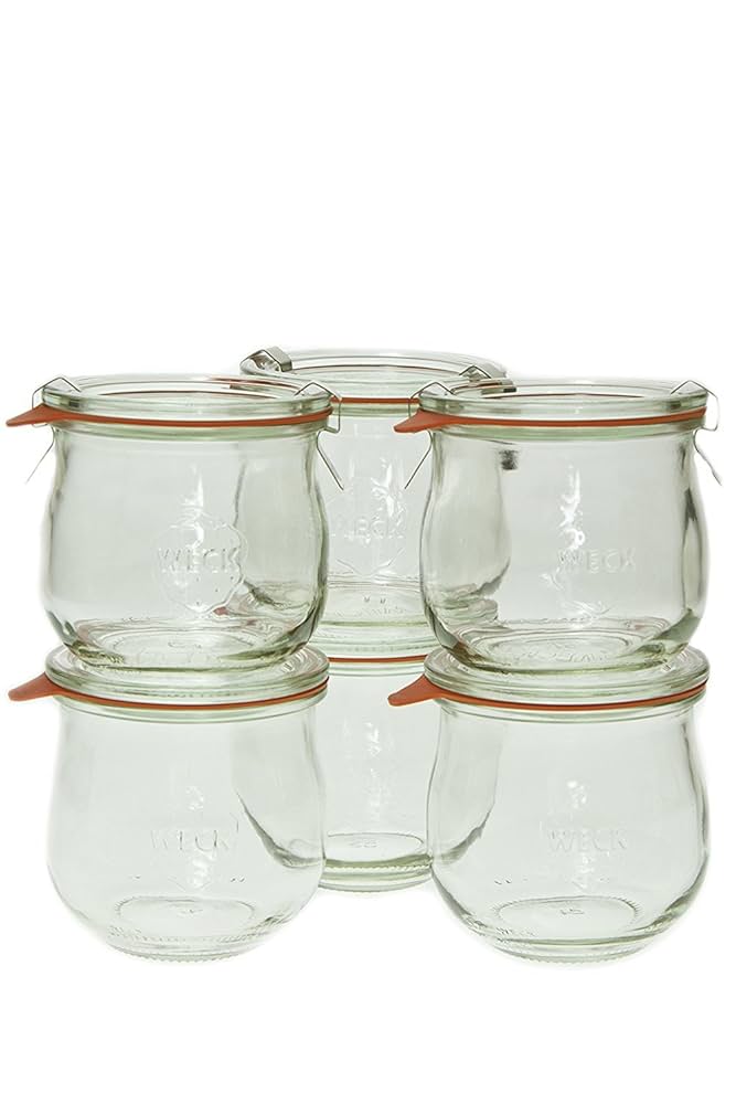 Amazon | Weck 746 1/5 Litre Tulip Jar, 370ml - Set of 6