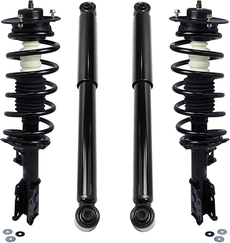 Miniatura 24 de Detroit Axle - Kit de amortiguadores de 4 puntales para Ford Escape 14-19, 2 puntales delanteros con resorte helicoidal 2 amortiguadores traseros