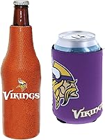 Vista 4 de Soporte aislante para latas y botellas de fútbol americano enfriador de bebidas Huggie (Nueva Orleans (Saints) - Negro)