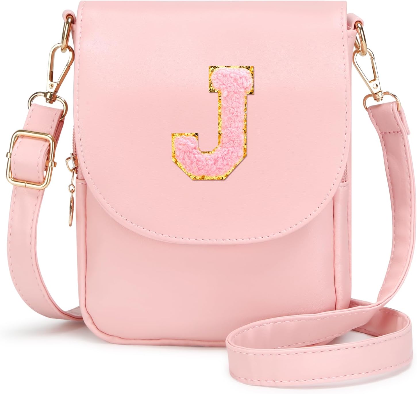 Initial Crossbody Bags Toddler Purse for Girls PU Leather Cross Body Bag Handbag Personalized Preppy Teen Girl Gifts