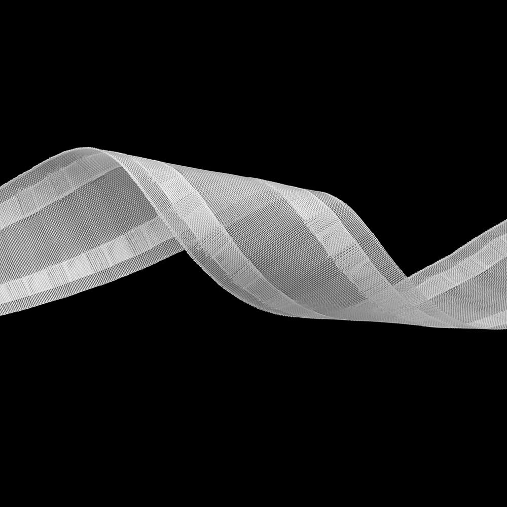 Oz-Is Dar Tekstil Gardinenband 50 Meter Wellensystem 70 mm Universell 100% Polyester TransparentFaltenband zum Annähen für Vorhänge und Gardinen 3799M