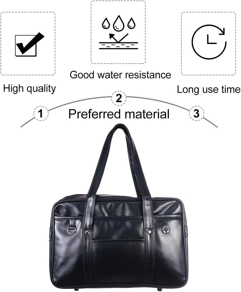 Japanese School Bag, Kawaii Japanese Bag, Large Faux Leather Tote Bag Japanese Handbag Bag for Adults Men Cospaly - Image 8