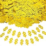 JNSAXMI Dollar Confetti Money Confetti American Casino Sequins Table Metallic Foil Confetti for Wedding Birthday Festival Vegas Bachelorette Party Decoration 1.6OZ (Dollor)