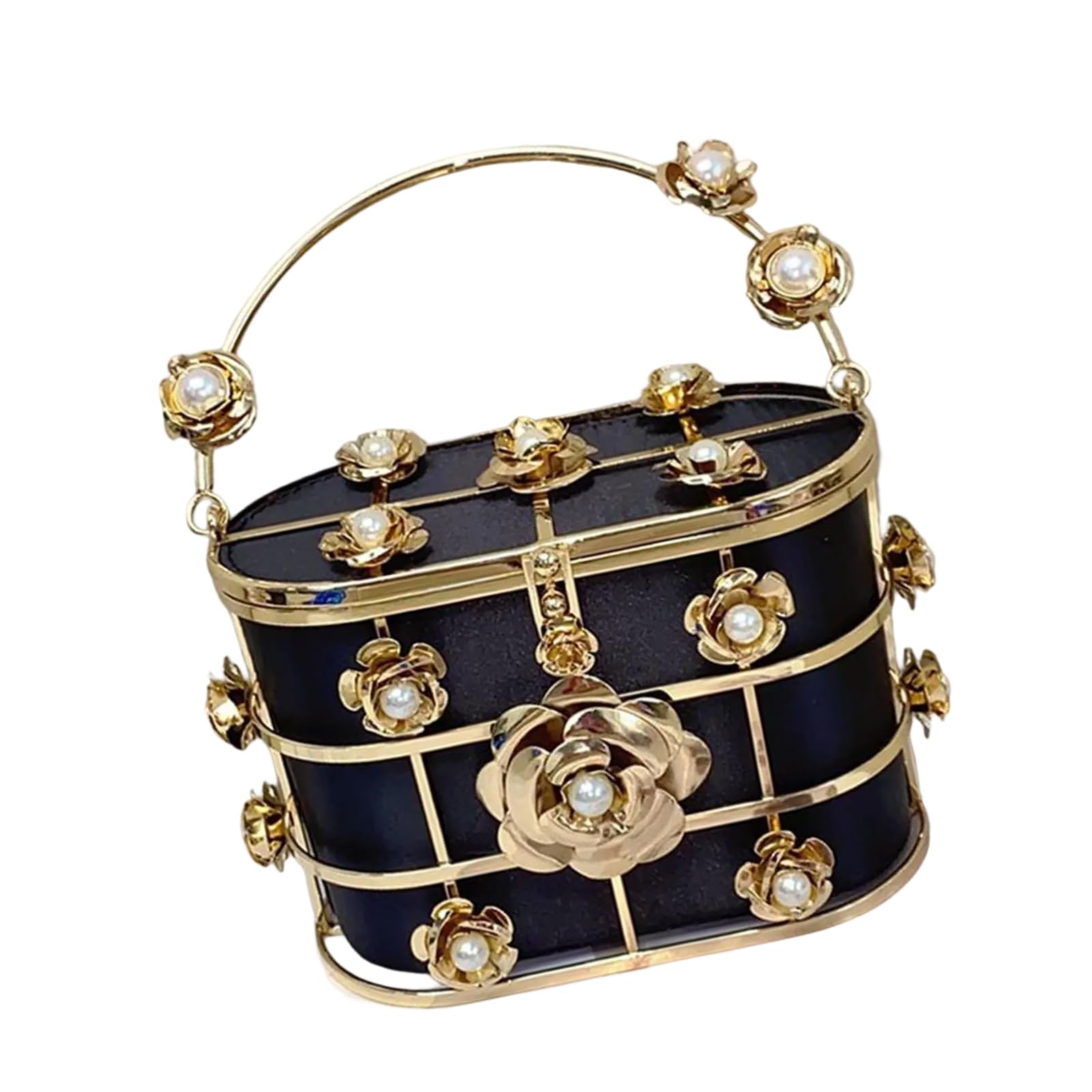 Sac à main en métal creux chic et raffiné pour vos soirées de gala noires