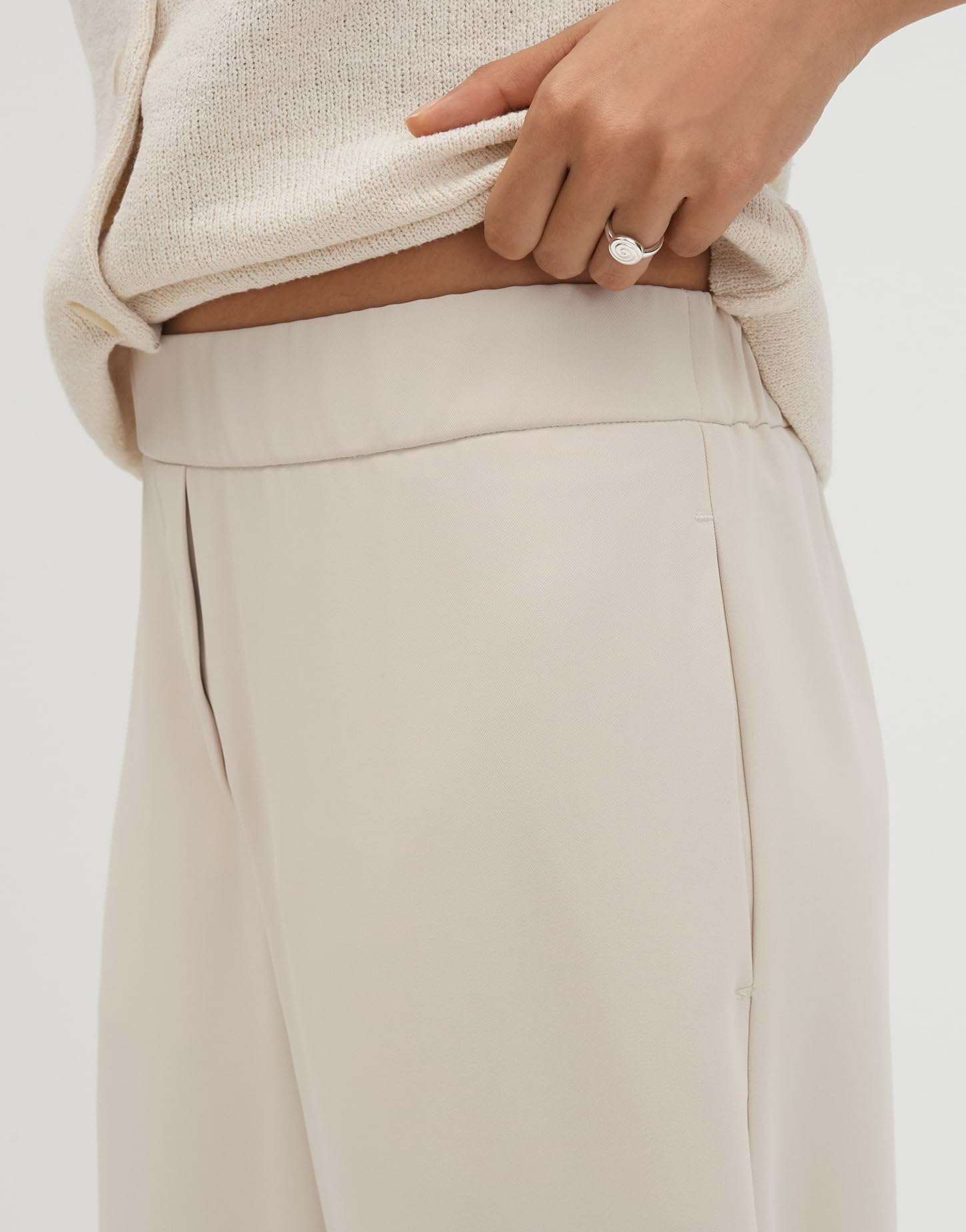 someday Damen City Pants | CISILIA Flowy Ballon Pants mit Faltendetail am Saum