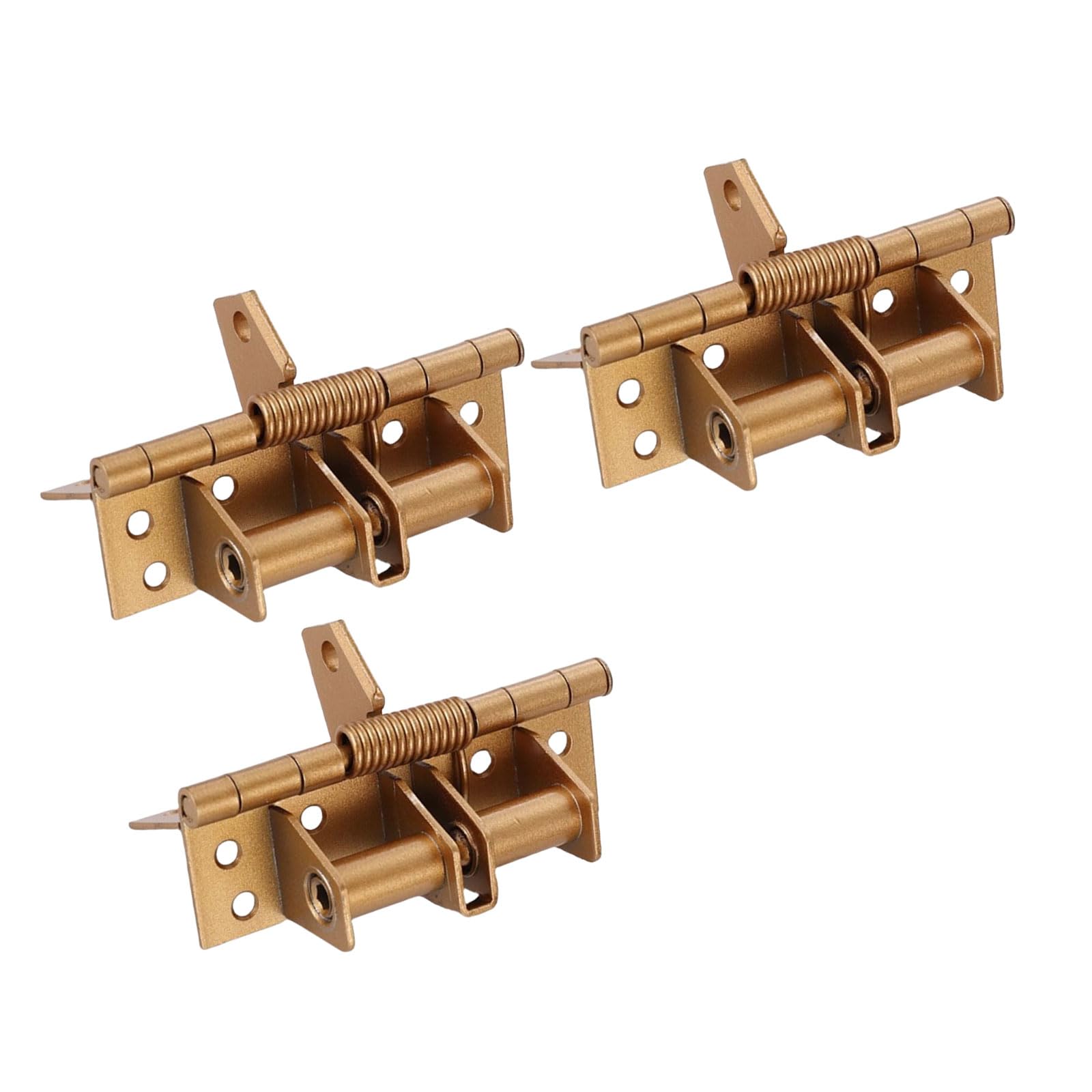 3Pcs 90 Degree Positioning Automatic Door Hinge Self-Closing Door Hinges Heavy Duty Spring Hinge Easy Installation Automatic