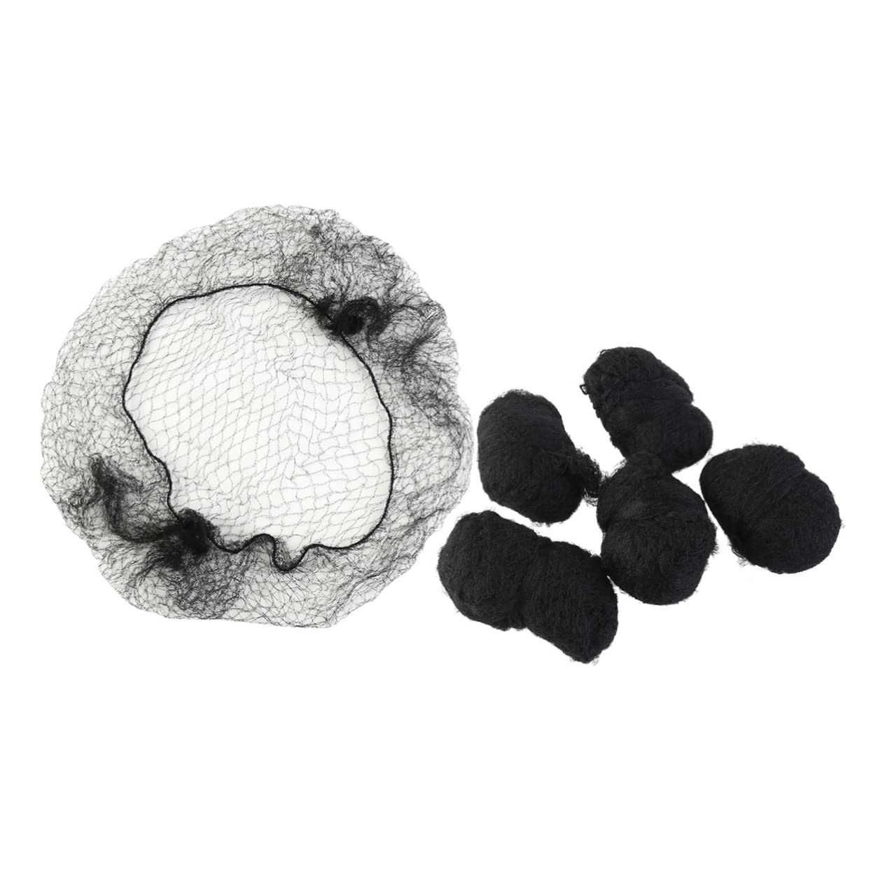 Redecillas Cabello Invisibles 100 Piezas de Nailon | Negro, Fijación para Pelucas y Peinados de Novia, Uso Cómodo Día, para Doctor y Azafata