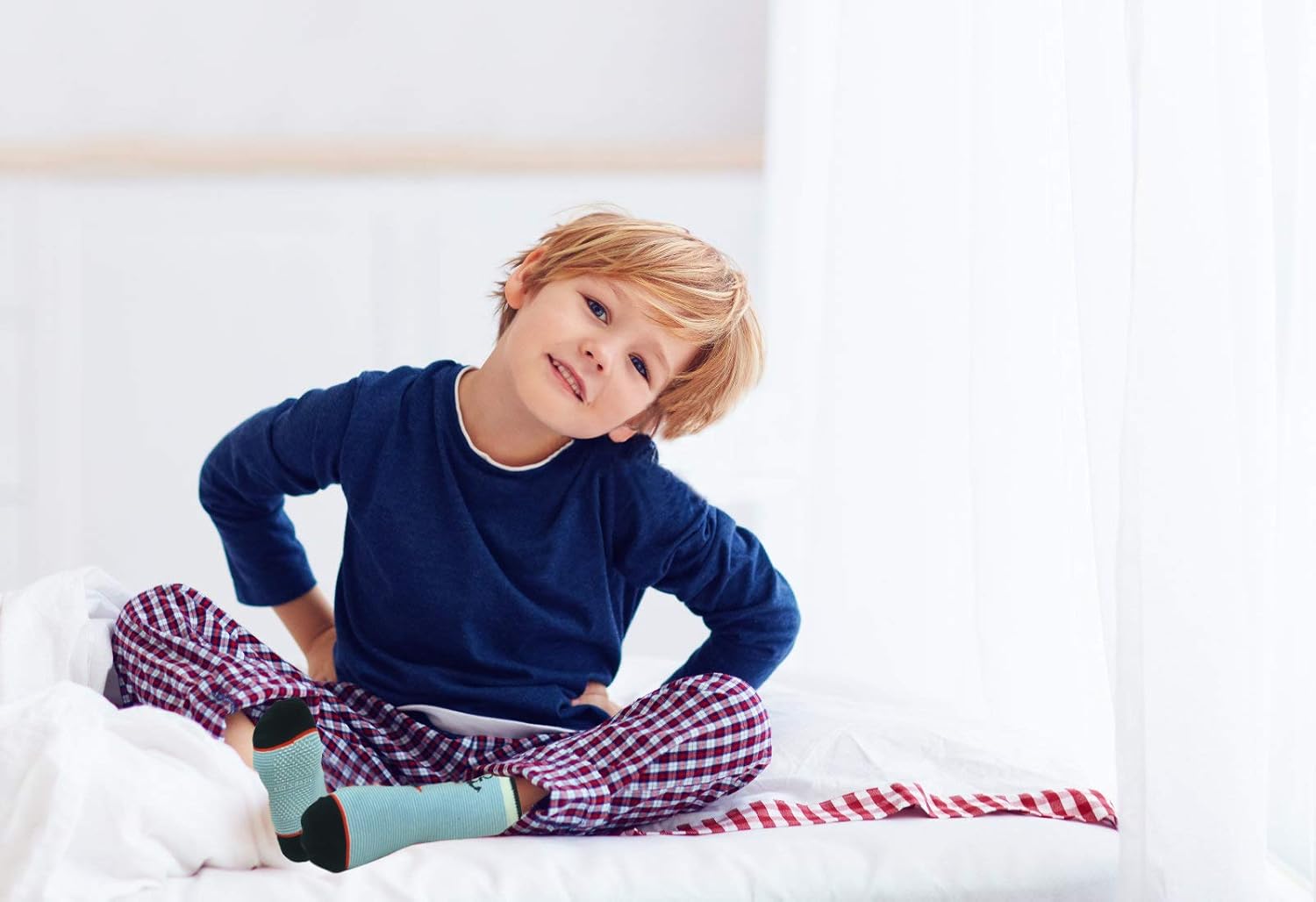 SkiBeaut Toddler Grips Socks, Non Slip Kids Toddlers Boys Girls Grippy Child Socks with Grippers for 1-7 Years Old,12 Pairs - Image 3