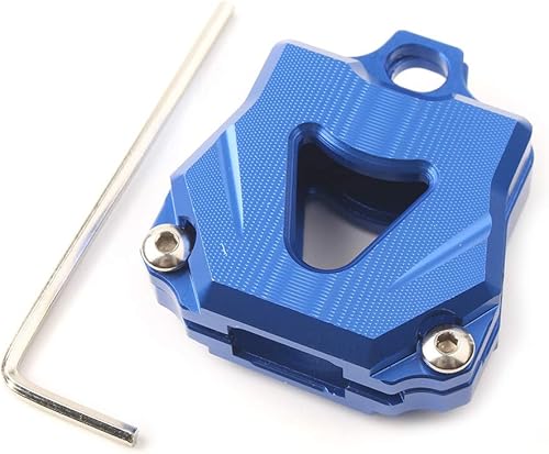 GZYF Motocicleta CNC Key Shell cubierta de protección para Yamaha YZF-R1 YZF-R6 MT-07 MT-09 MT-10 FZ1 FZ8 FZ10, Azul