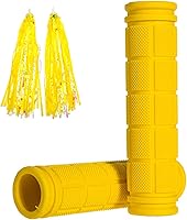 Vista 8 de Empuñaduras de manillar de bicicleta con serpentinas de borla, agarre antideslizante de goma suave para niños y niñas, piezas de repuesto