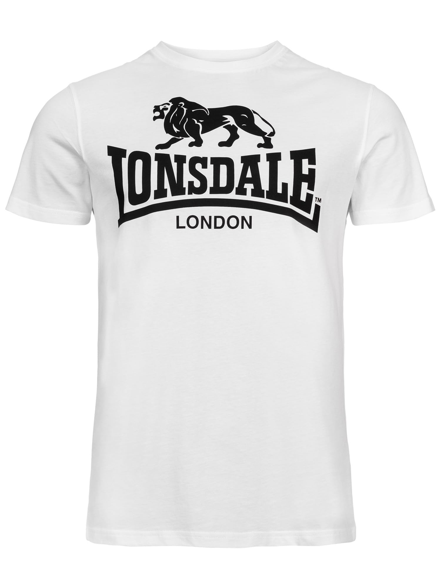Lonsdale London Logo Hombre Camiseta Negro Regular