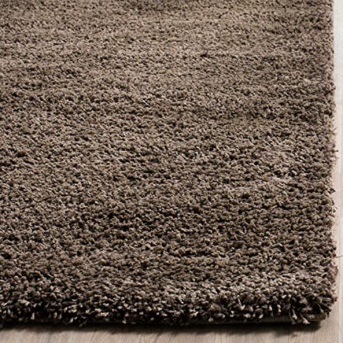 Image of CD Carpet Anti Slip Shaggy Fluffy Fur Rugs and Carpet for Living Room Bedroom Kids Room Plain Circle Carpets for Home with 2 Inch Thickness (Color Royal Brown Size 3x3 Feet Round)