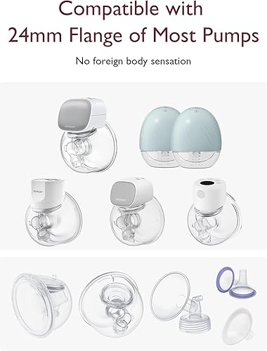 Miniatura 2 de Momcozy Inserto de brida de 0.827 in compatible con bridaescudo de 0.945 in de la mayoría de las bombas, inserto para accesorios de repuesto de