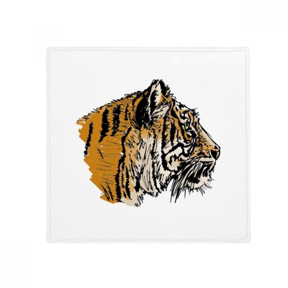 Tapis pour animal domestique tête de tigre antidérapant 50x50cm pour salon