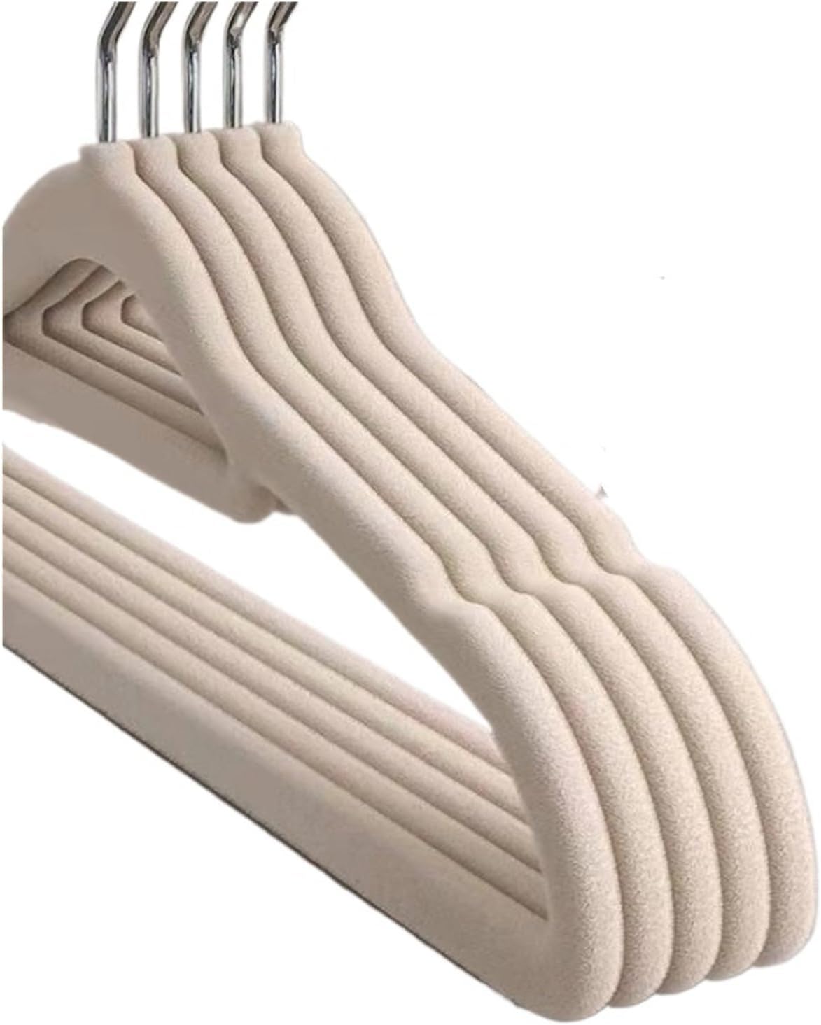 10pcs Velvet Clothes Hangers Thickened Non Slip No Trace Hanger for Home Closet Storage Dry Wet Use Rack(10pcs Pink)