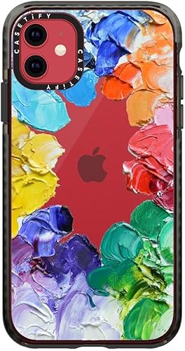 Vista 212 de CASETiFY Funda Impact para iPhone 11 - Moon Camping - Negro transparente