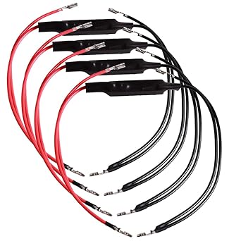 Gebildet 12V Motorbike Turn Signal Indicator Resistor 4PCS Motorcycle Resistor 10W10Ω Adaptor Flash Fix Error LED for Motorcycle Motorbike(Y-061)