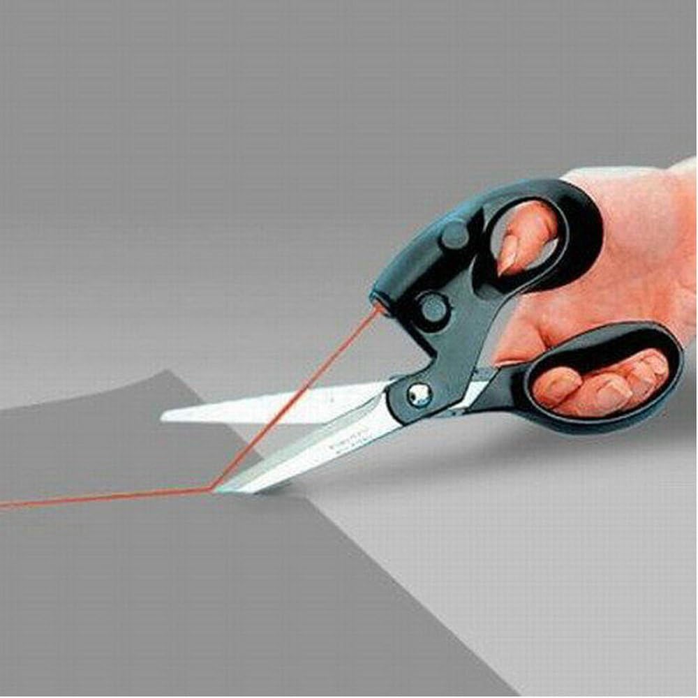 Professional Laser Guided Scissors home Crafts Wrapping Gifts Fabric Sewing Cut Straight Fast Scissors