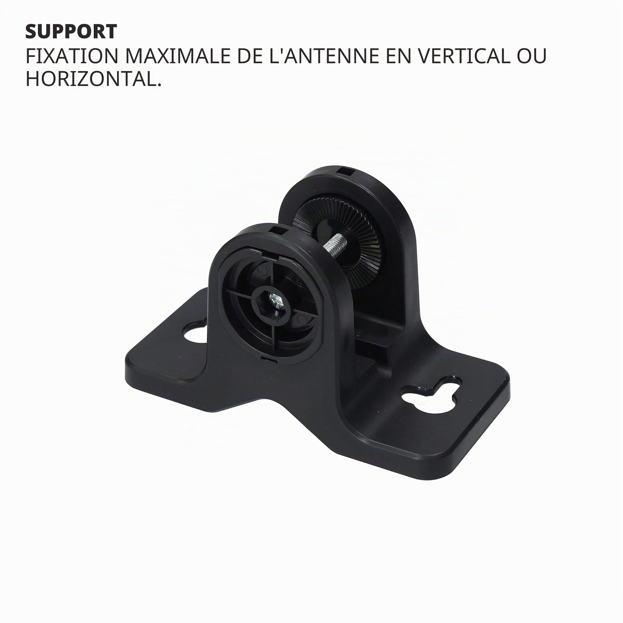 TM Electron TMANT015 Antenne TV d'intérieur ou d'extérieur avec amplificateur intégré 40 DB, Ultra compacte, Orientation 360°, Montage Mural ou mât et résistante aux intempéries
