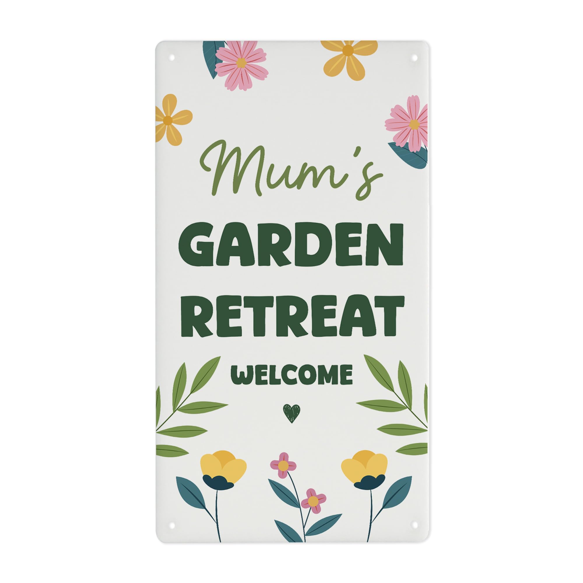 Red Ocean Personalised Garden Sign For Outside Garden Retreat Welcome Sign For Summerhouse Shed Hanging Gift Women Gardener Gifts Welcome Plaque