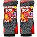 USBingoshop 2 Pairs Men's Heat Thick Insulated Wool Winter Thermal Socks 10-13 (2PK-Black-HS1)
