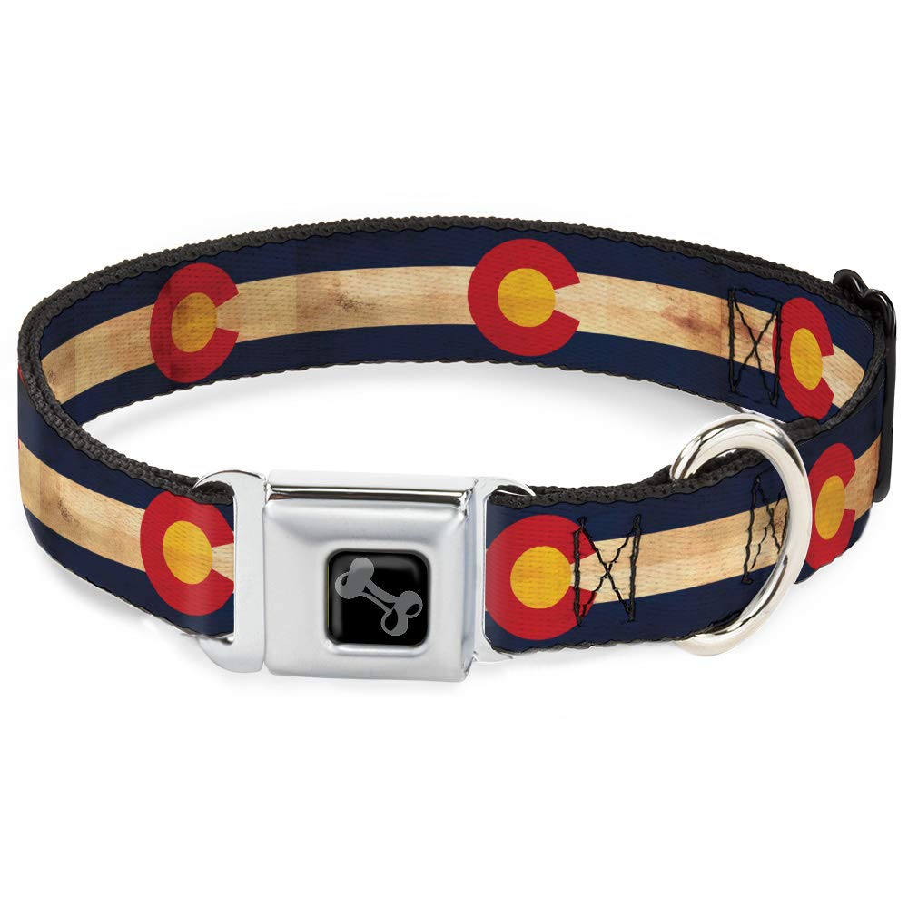 Collier pour chien robuste anti-ouverture à boucle métal