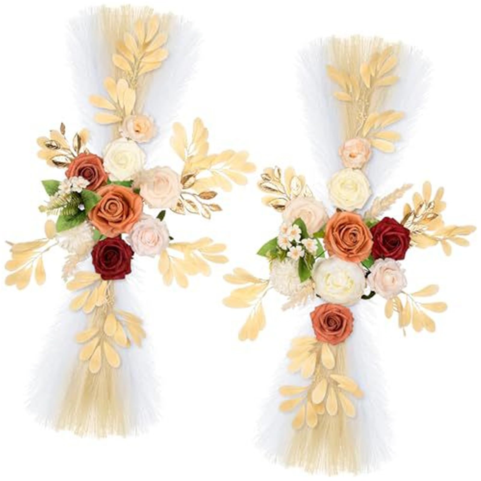 Kaeltsyn Multi Use Silk Rose Clusters Welcome Sign for Ceremony Backdrop or Wedding Archway Decoration Archway Flower Wedding Aisle Roses